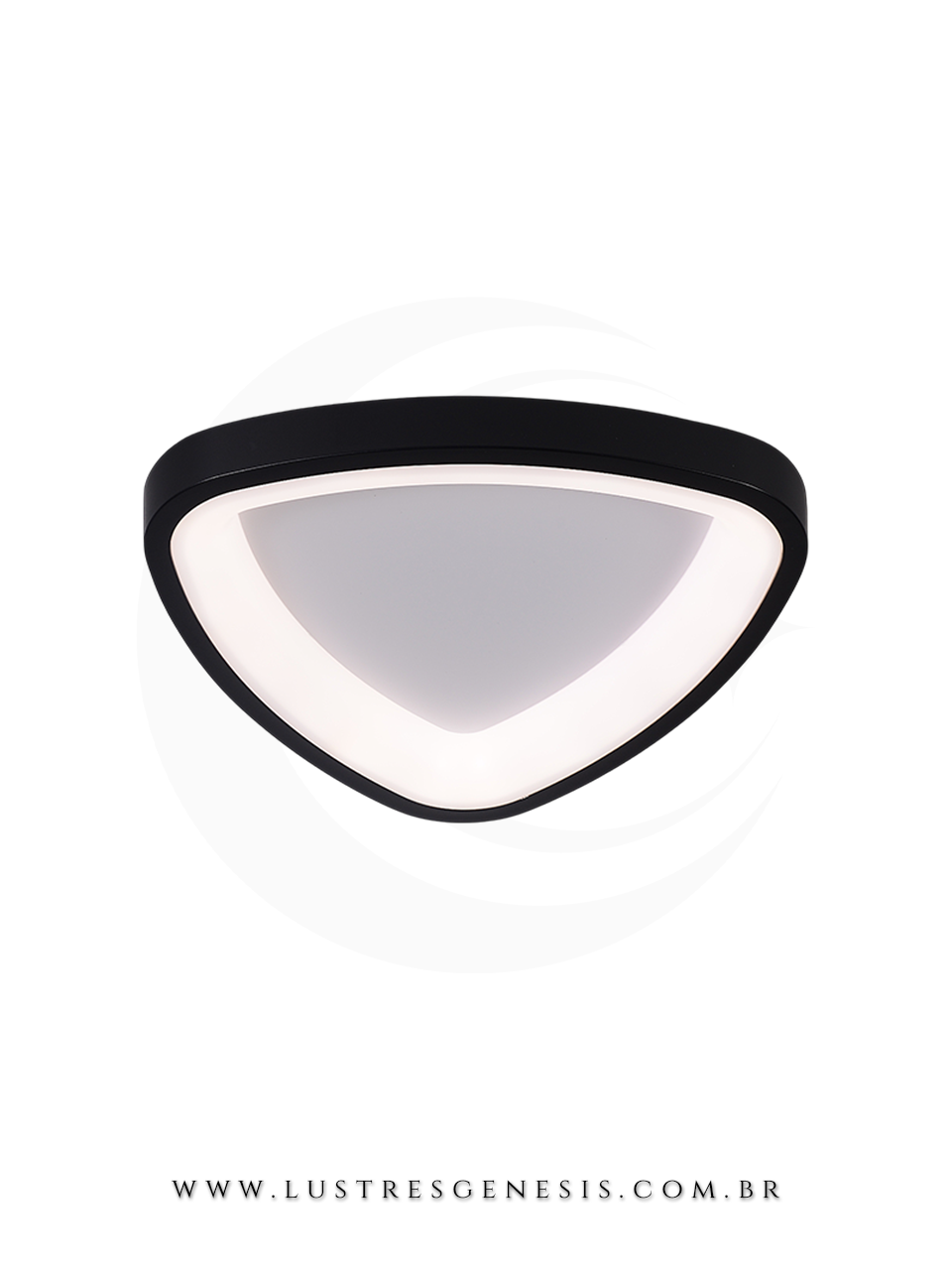 Lumin&aacute;ria de Teto Sobrepor LED 25+25W com 3 Cores de Luz 41cm